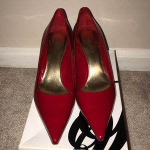 Nine West Red Patent pump
